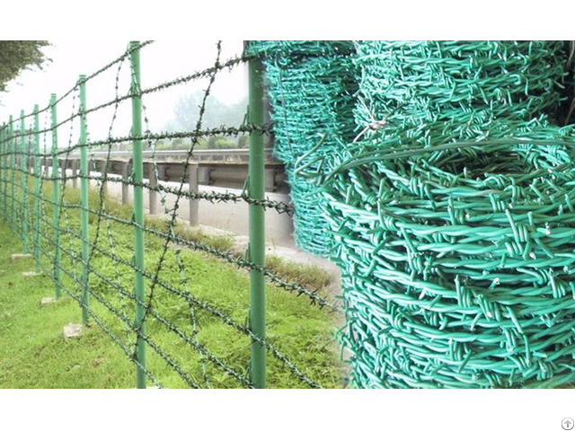 Barbed Wire Fence For Transmission Line Towers Safety