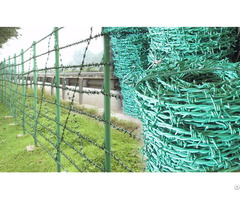 Barbed Wire Fence For Transmission Line Towers Safety