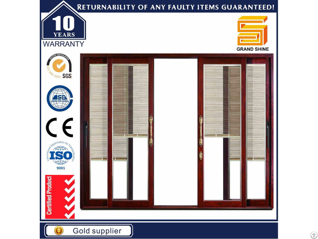 Aluminum 7150 Series Sliding Door With Fly Screen Netting