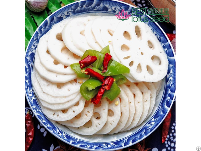 Fresh Frozen Sliced Lotus Root Chips Slices