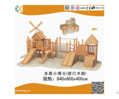 Amusement Equipment Outdoor Playground Wooden Slide