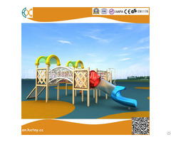 Amusement Equipment Outside Playground Wooden Slide