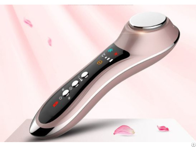 Hot And Cool Ionic Beauty Device With Massage Function