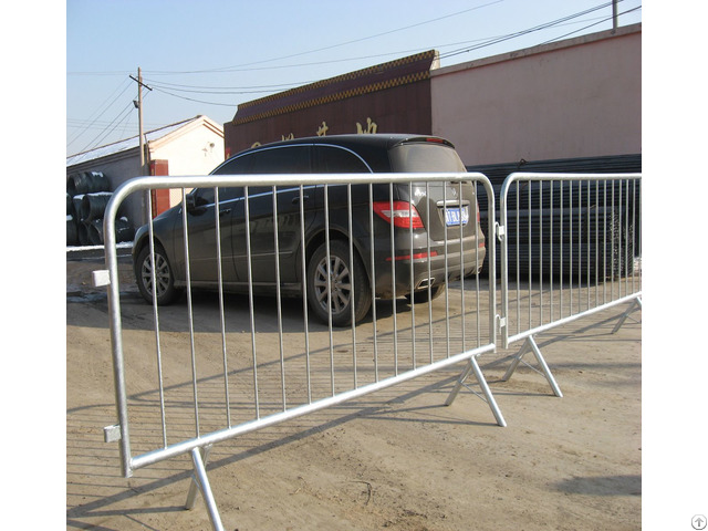 Hot Dipped Galvanized Metal Pipe Crowd Control Barrier