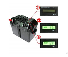 100ah 12v Black Battery Box With Lcd Screen For Marine And Rvs Batteries