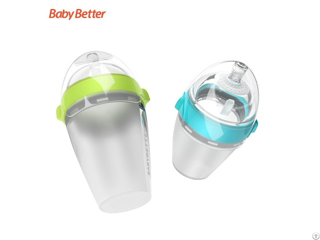 Baosheng Anti Colic Baby Feeding Bottle Wide Neck And Liquid Silicone Milk Bottles Bpa Free