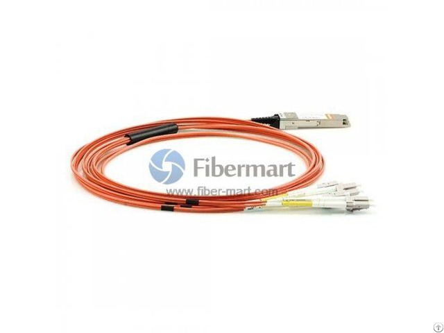 3m 9 8ft 40gbase Qsfp To Lc Sc St Fc Connector 8 Breakout Active Optical Cable