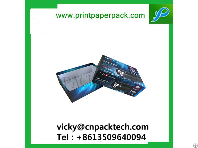 Custom Rigid Art Paper Electronic Product Packaging Set Up Box