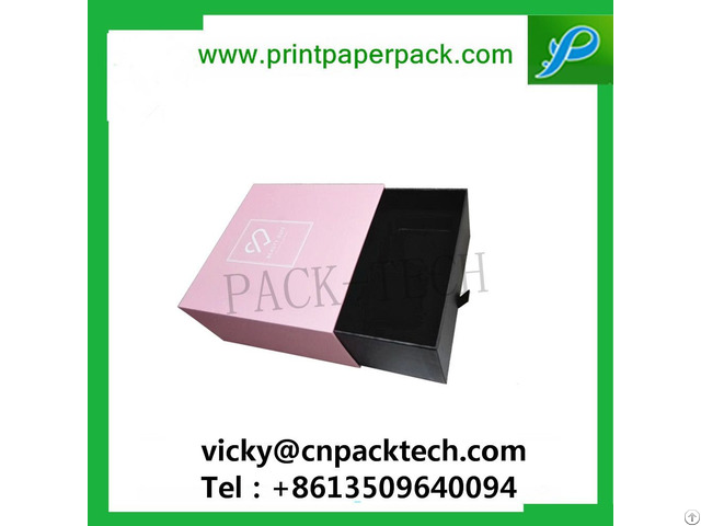Custom Coated Paper Lid Tray Boxes Garment T Shirt Sunglass And Hair Product Packaging