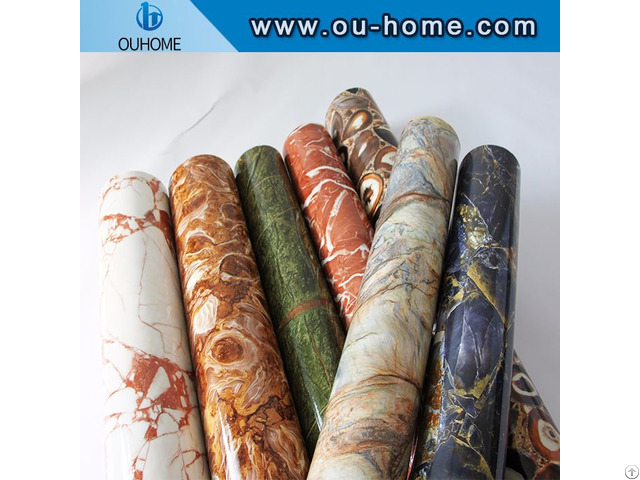 Ouhome Interior Home Decoration Marble Design Furniture Sticker Pvc Material