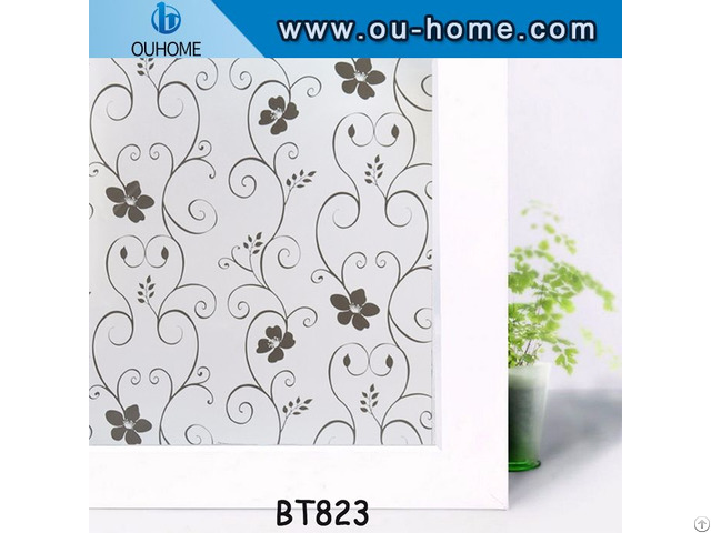 Ouhome Pvc Self Adhesive Stained Frosted Vinyl Privacy Film