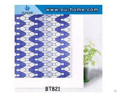 Ouhome Window Film Pvc Stained Glass Home Privacy Stickers