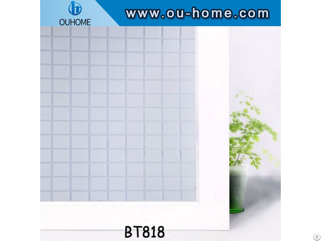 Ouhome Stained Frosted Vinyl Privacy Decorative Glass Window Film