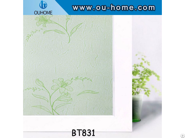 Ouhome Frosted Opaque Adhesive Glass Sticker Decor Pvc Window Cover Film