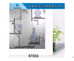 Decor Stained Decorative Glass Frosted Pvc Window Film Privacy