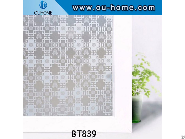 Ouhome Window Film Pvc Stained Glass Home Privacy Stickers With Glue