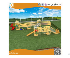 Amusement Equipment Children Preschool Wooden Slide Outdoor Playground