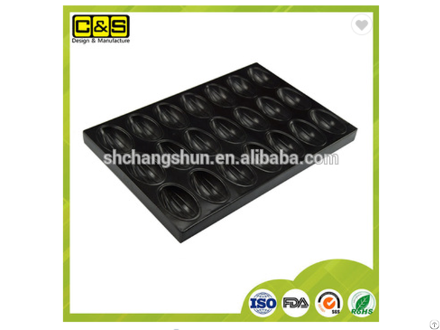 Cs Olive Shaped Silicone Coating 21 Cups Multi Molds Baking Tray