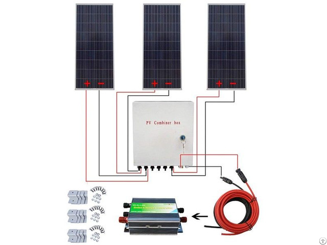 450w Polycrystalline Off Grid Solar Panel Kit With Combiner Box