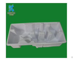 Custom Protective Biodegradable Molded Fiber Tray Electronic Products Paper Pulp Box