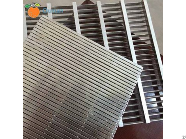 Stainless Steel Wedge Wire Vee Shaped Or V Wires Flat Screen Panel