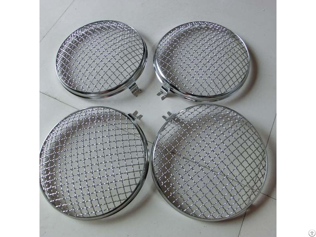 9inch 220mm Dia Round Headlight Stone Guard Grilles For Volkswagen