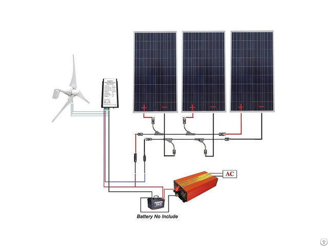 110v 850w Completed Solar Wind Hybrid System