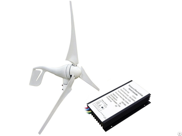 400w 12v 24v Wind Turbine Generator With 20a Hybird Charge Controller