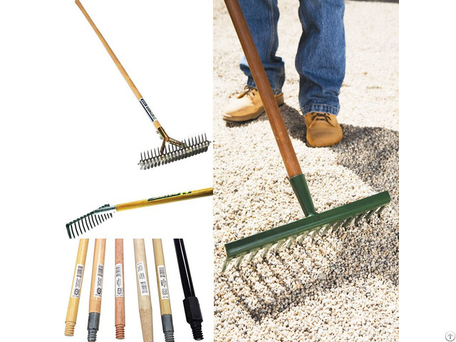 Wooden Farm Brush Garden Tools Handle Stick