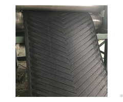 Product 630 3 6 2 Black Depth Chevron Patterned Conveyer Belt For Stone Crusher