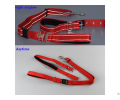 Dog Leash Rope And Collar Sets With Nylon Reflective