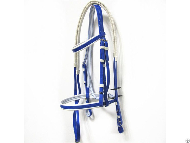 Fancy And Cold Resistant Pvc Horse Bridle With Rein