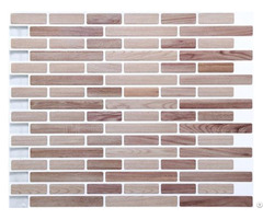 Beige Linear Mosaic Composite Vinyl Wall Tile Manufacturer