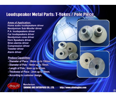 Speaker Parts T Yoke And Pole Plate