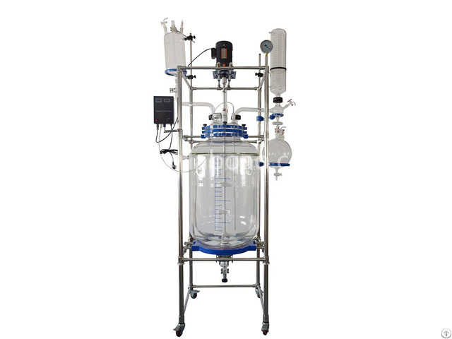 1l 200l Jacketed Glass Reactor