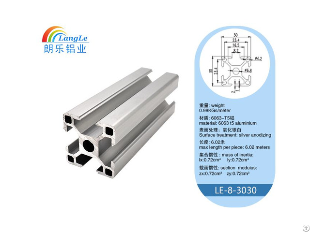 Manufacturer Supply 6 8 10mm Aluminium Profile Extrusion