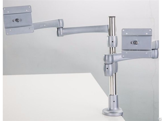 Adjustble Ergonomic Uplift Desk Mount Made In China Dual Lcd Monitor Arm