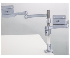 Adjustble Ergonomic Uplift Desk Mount Made In China Dual Lcd Monitor Arm