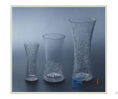 Cracked Glass Vases