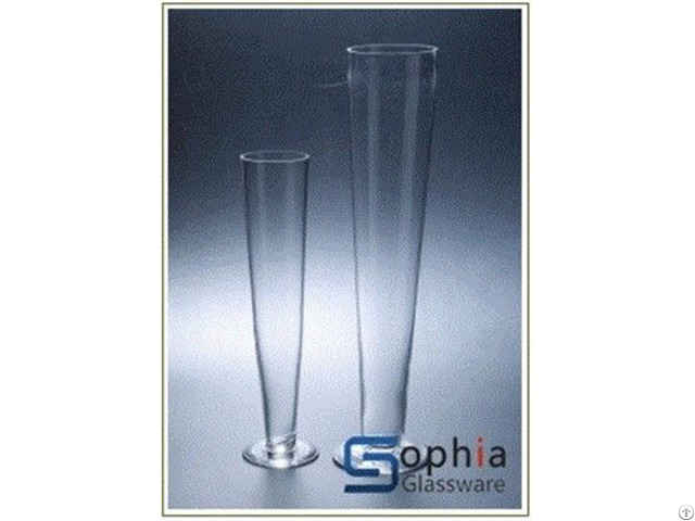 Footed Glass Vases