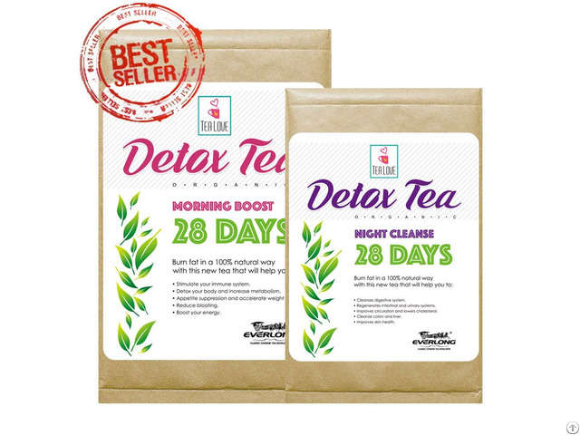 100 Percent Organic Herbal Detox Slimming Weight Loss Tea 28 Day Program