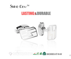 Engrave Brush Stainless Steel Sterling Silver Blank Stud Sets And Custom Cufflinks