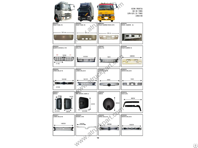 Hino Profia Truck Spare Parts