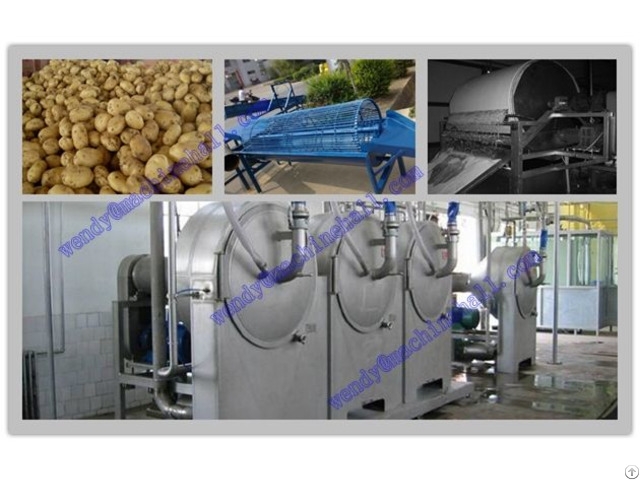 500kg H Potato Starch Processing Equipment