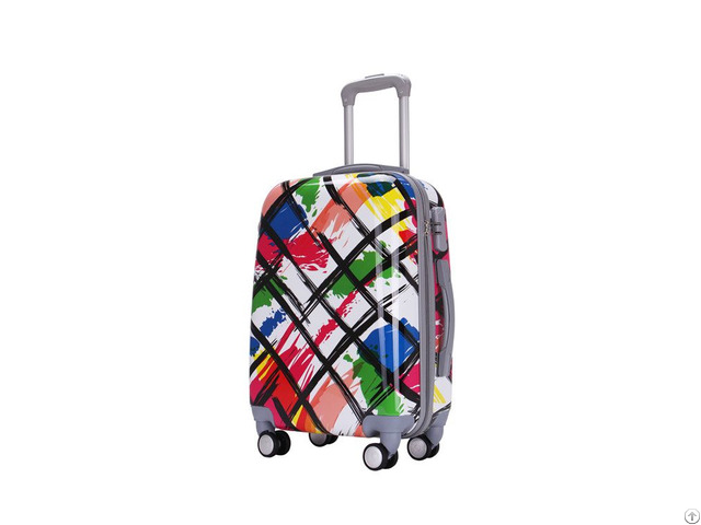 China Customized Light Weight Pc Trolley Luggage Manufacture With Full Printing