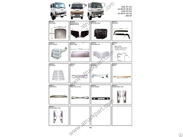 Hino F18 Ff Truck Spare Parts