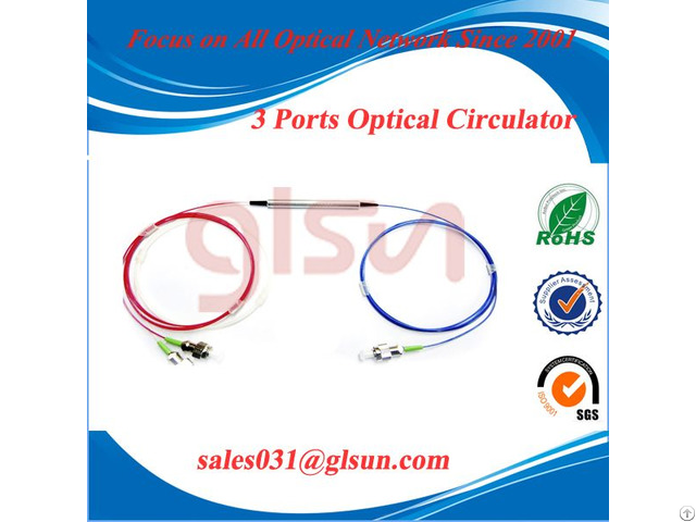 Glsun 3 Port Polarization Insensitive Optical Circulator