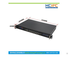 Hcipc B205 2 Hcl Sb75 6l2fspb Intel 82583v 82574l 6lan Firewall System 1u Router