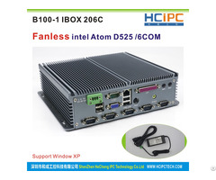 Hcipc B100 1 Ibox 206c Intel Atom525 Fanless Industrial Mini Box Pc With Any Cable 6com R232