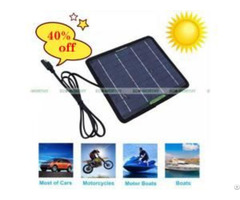 Eco Worthy 5w 18v Solar Panel Kit For Rv Car Motorcycle Battery Trickle Charger